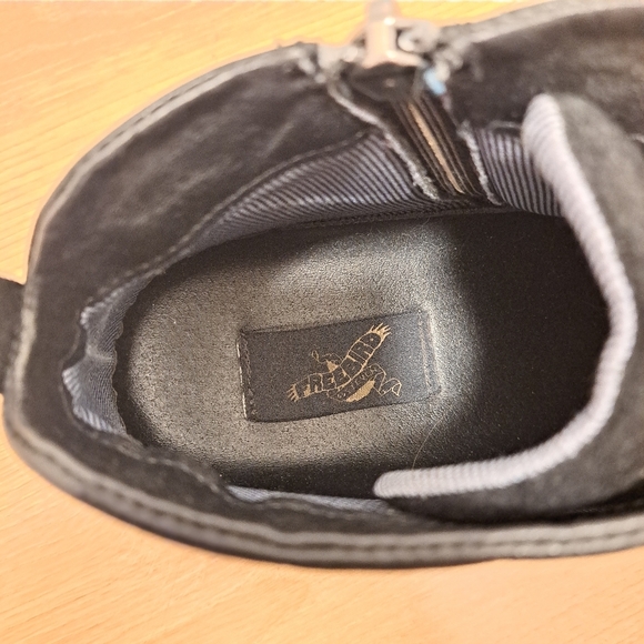 FREEBIRD Men's Black Lace Up Leather  Side Zip Ankle Orion Moto Boot Size 9 - Picture 7 of 11